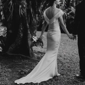 Beautiful crepe mermaid dress
